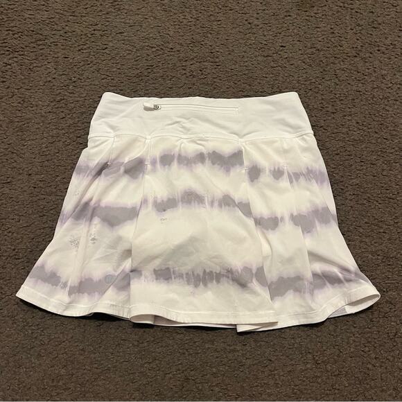 Lululemon Pace Rival Mid Rise Mini Skirt In Transverse Lilac Multi - Picture 3 of 5